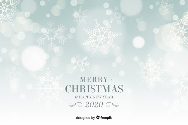 Free vector blurred new year 2020