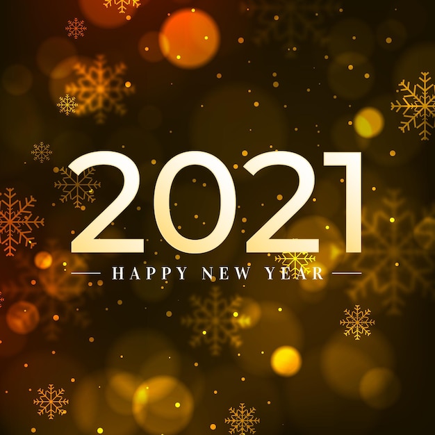 Free vector blurred new year 2021 background