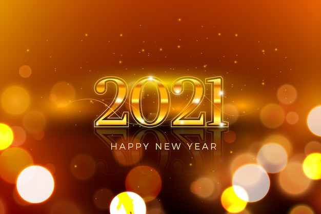 Blurred new year 2021 background