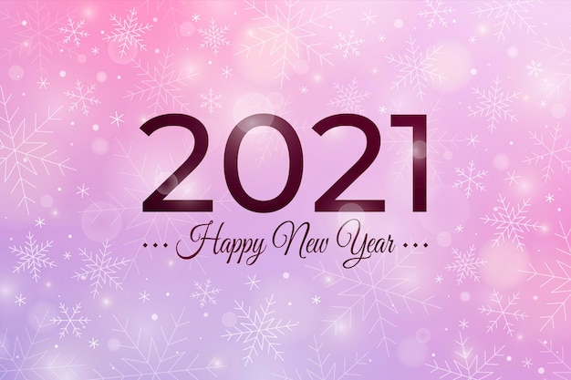 Blurred new year 2021 background