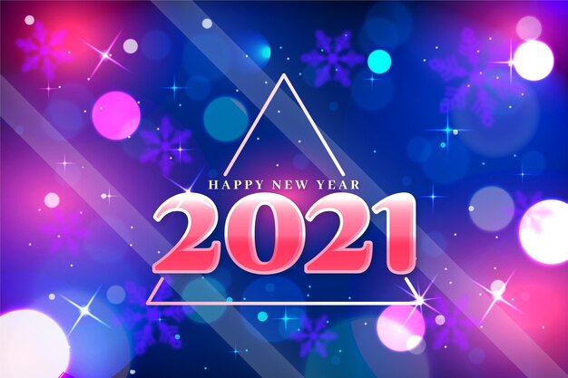 Blurred new year 2021 background