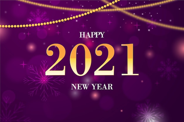 Blurred new year 2021