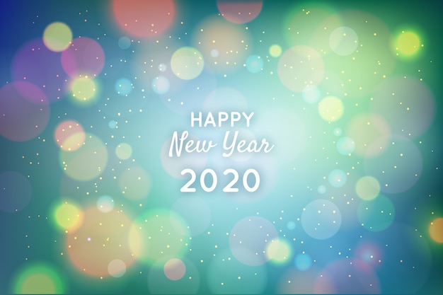 Free vector blurred new year background