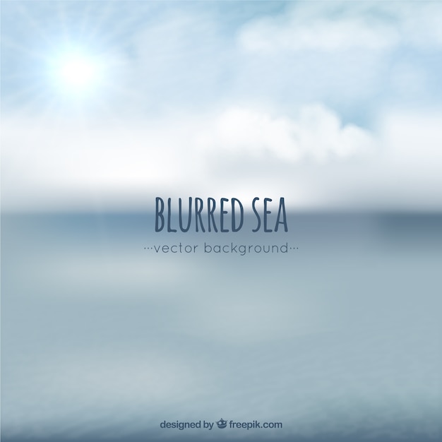 Free vector blurred sea background