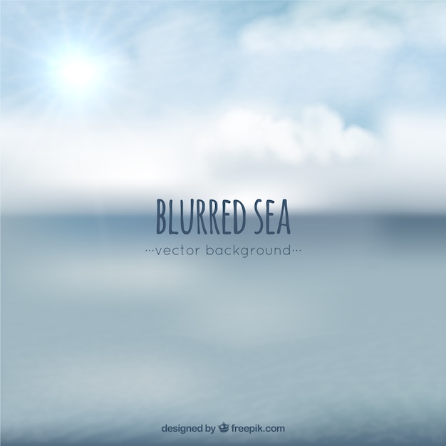 Blurred sea background