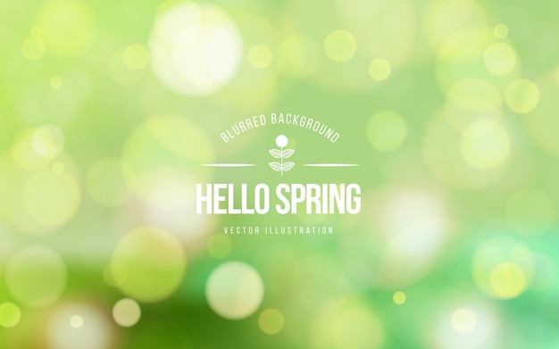 Blurred spring background concept