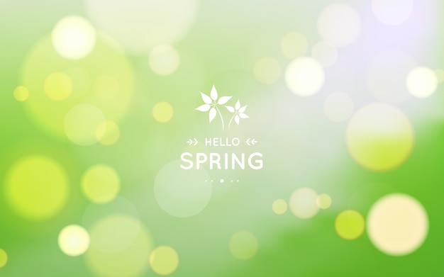 Blurred spring background theme