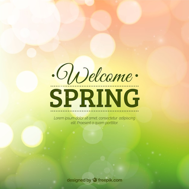 Free vector blurred spring background