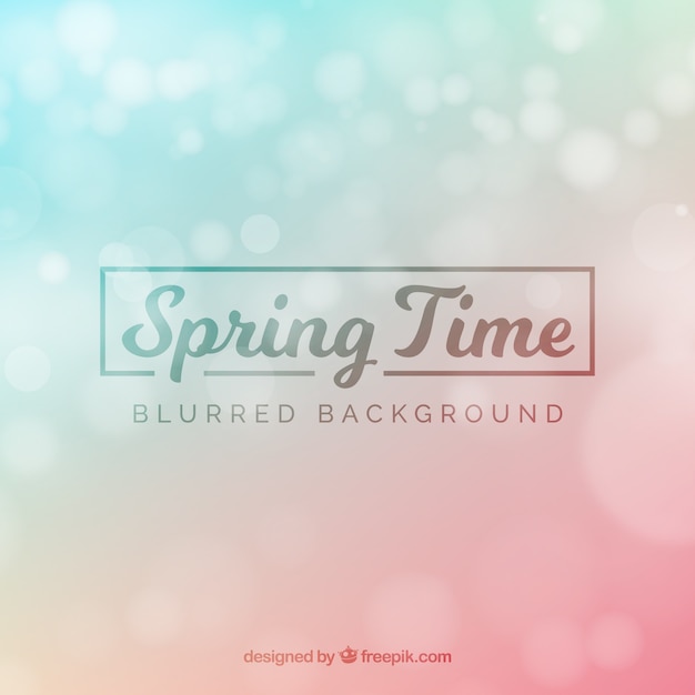 Blurred spring background