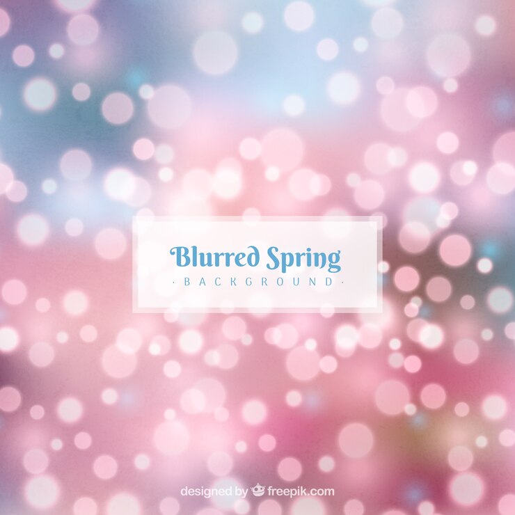 Free Vector blurred spring background