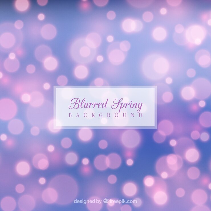 Free Vector blurred spring background