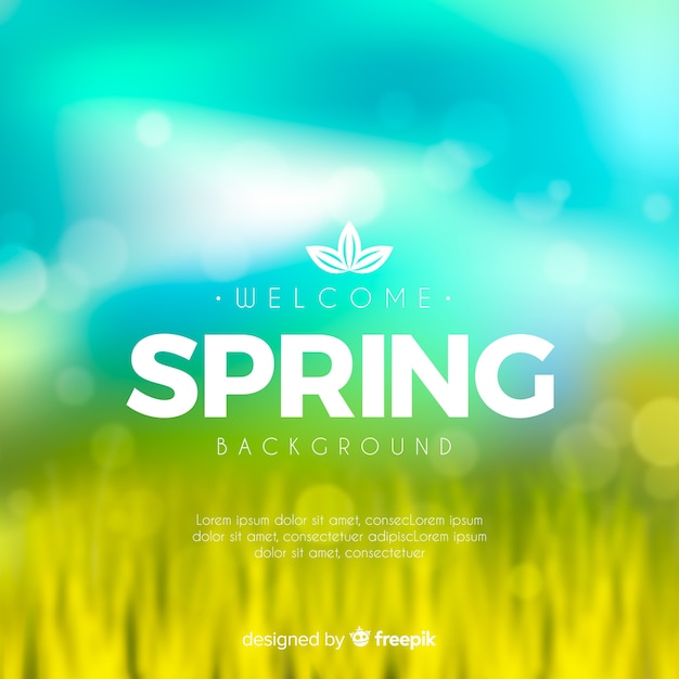 Free vector blurred spring background