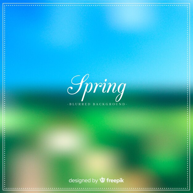 Blurred spring background