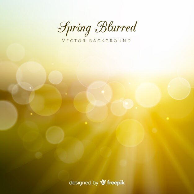 Blurred spring background