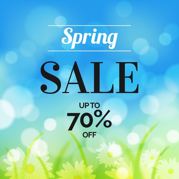 Blurred spring sale