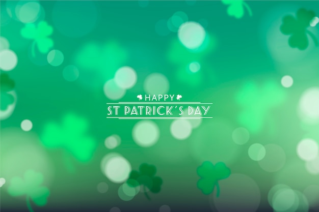 Free vector blurred st. patrick's day background