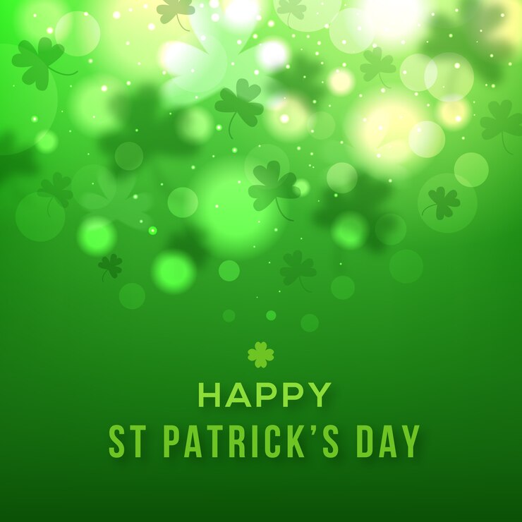 Free Vector blurred st. patrick's day
