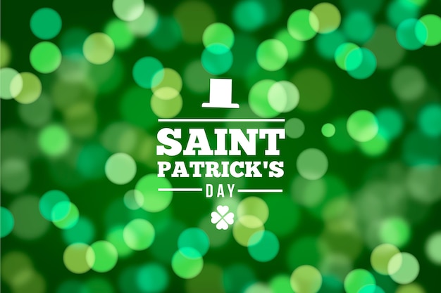 Free vector blurred st. patrick's day