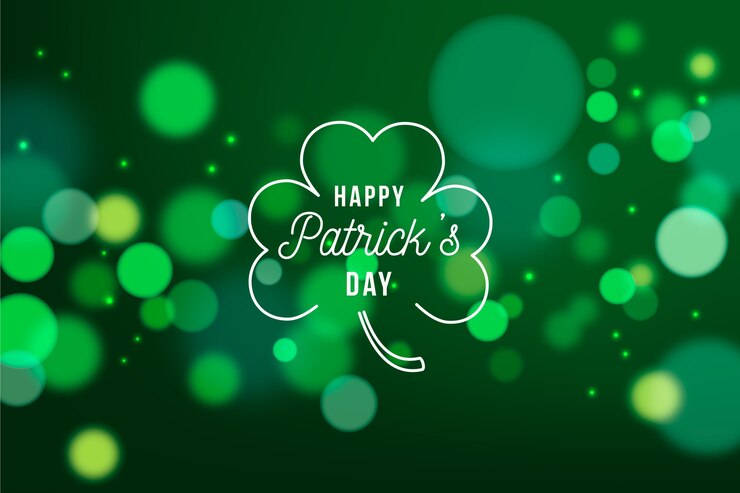 Free Vector blurred st. patrick's day