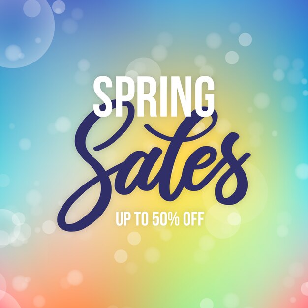 Free vector blurred style spring sale