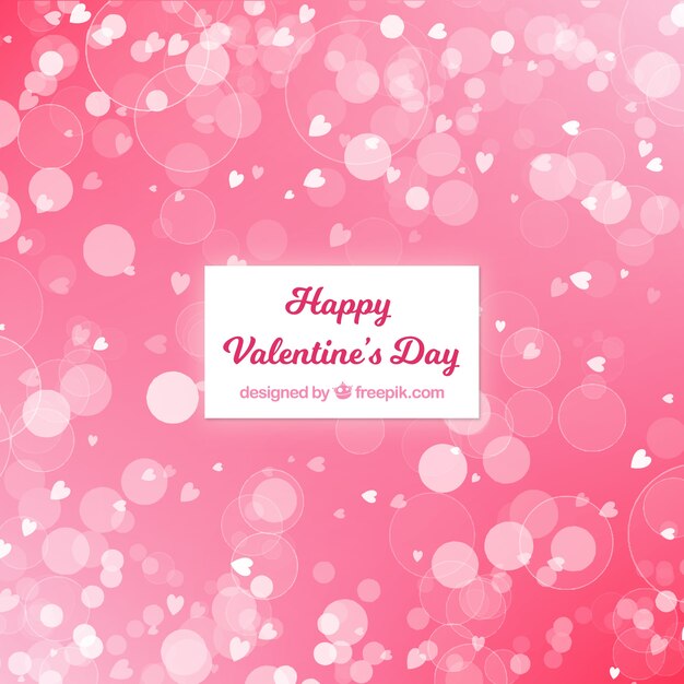 Free vector blurred valentine's day background