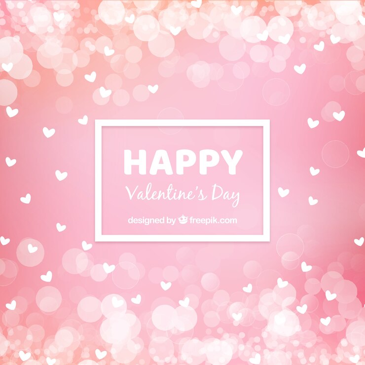 Free Vector blurred valentine's day background