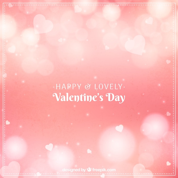 Blurred valentine's day background