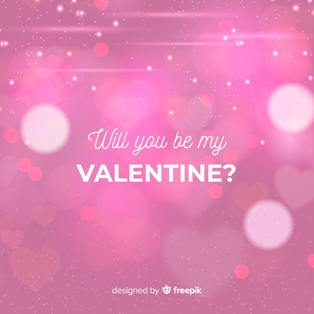 Blurred valentine's day background