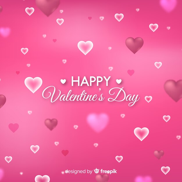 Blurred valentine's day background