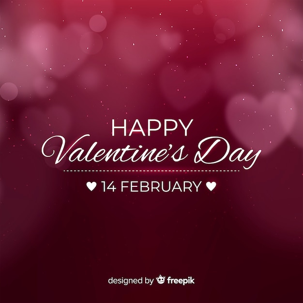 Blurred valentine's day background