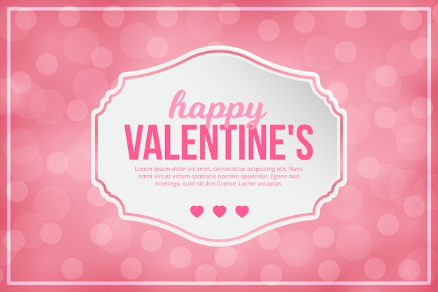 Blurred valentine's day background