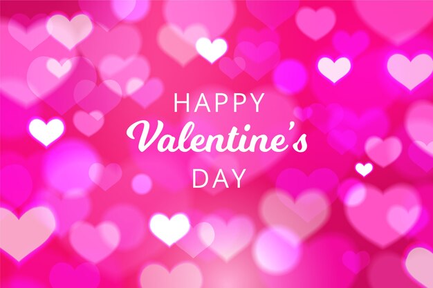 Blurred valentine's day background