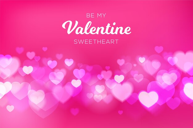 Blurred valentine's day background