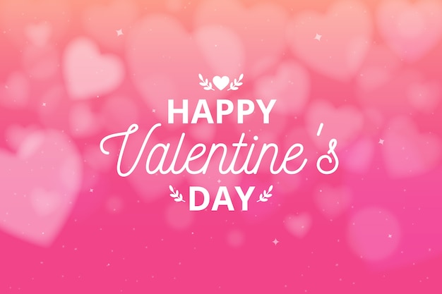 Blurred valentine's day background