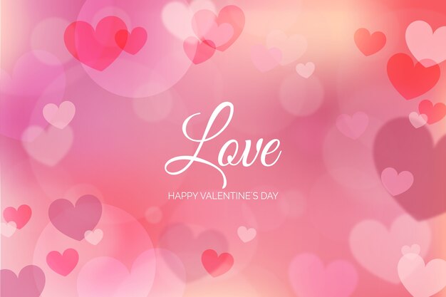 Blurred valentine's day background