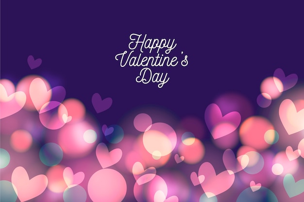 Blurred valentine's day background