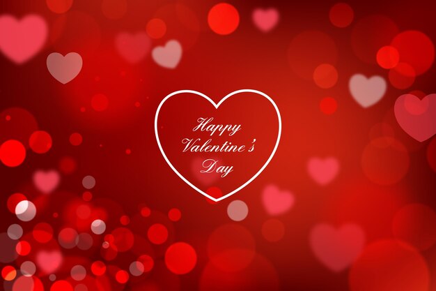 Blurred valentine's day background