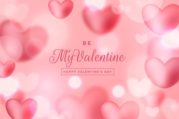 Blurred valentine's day background