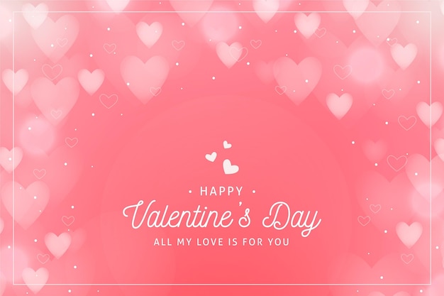 Blurred valentine's day background