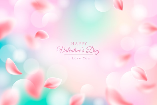 Blurred valentine's day background