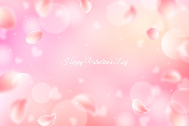 Free vector blurred valentine's day background