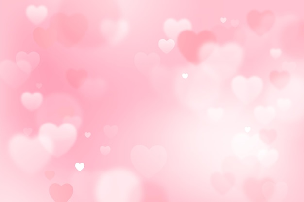 Free vector blurred valentine's day wallpaper