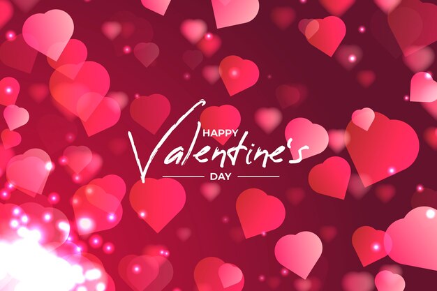 Blurred valentines day background concept