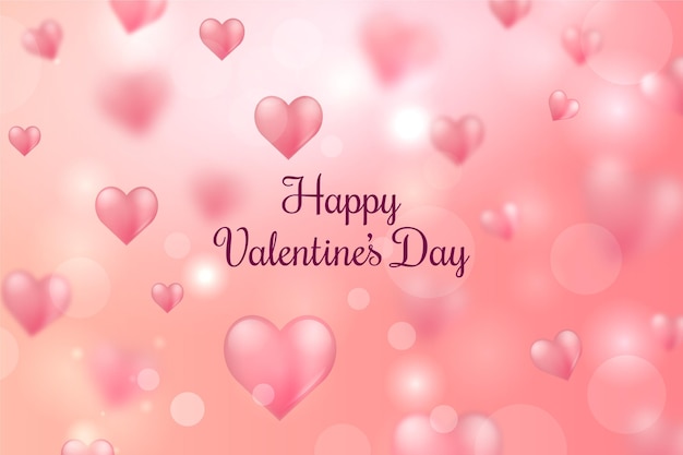 Blurred valentines day background