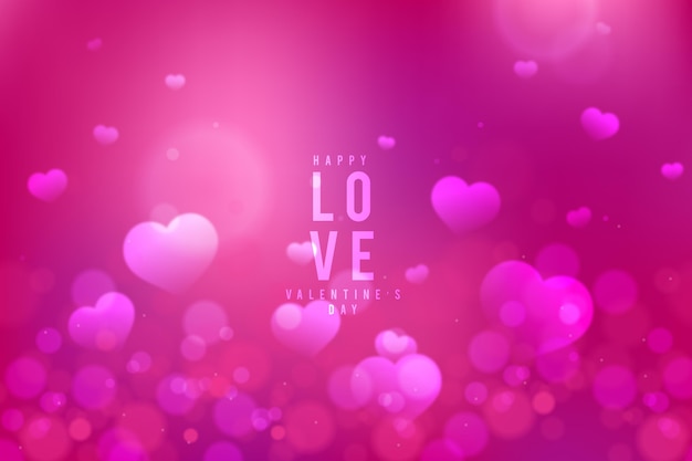 Blurred valentines day background