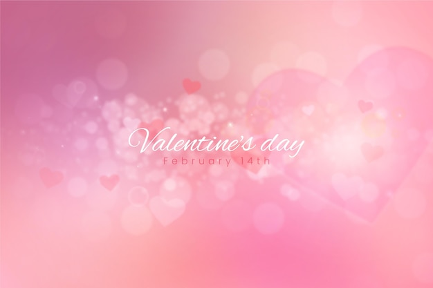 Blurred valentines day background