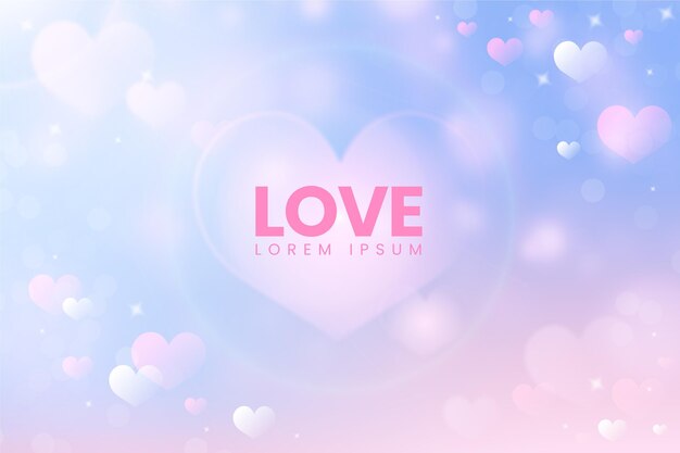 Blurred valentines day background