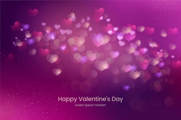 Blurred valentines day background