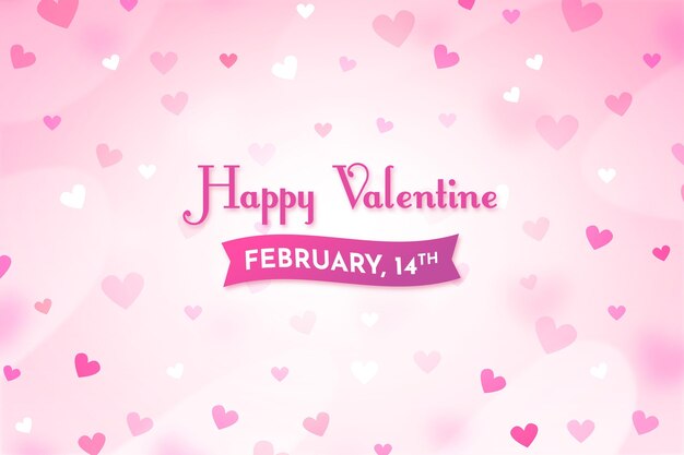 Blurred valentines day background