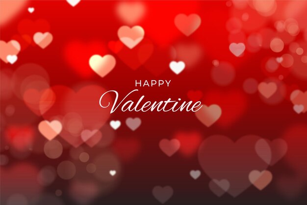 Blurred valentines day background